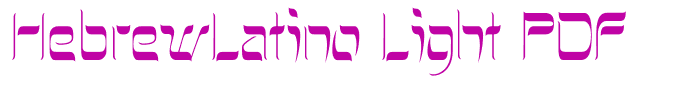 HebrewLatino Light PDF